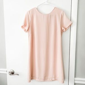 Shift and Shout Blush Pink Shift Dress